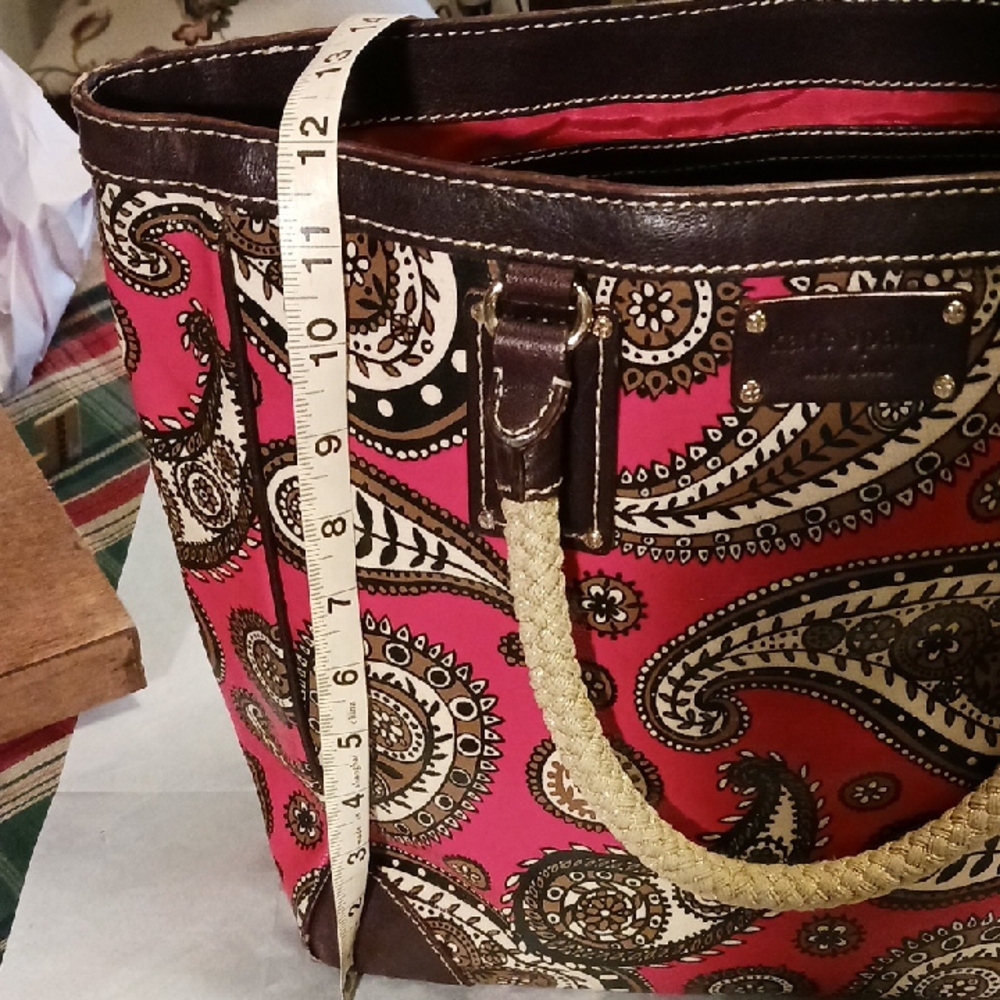 Kate Spade Paisley Tote Bag with Rope Handles - Picture 8 of 13